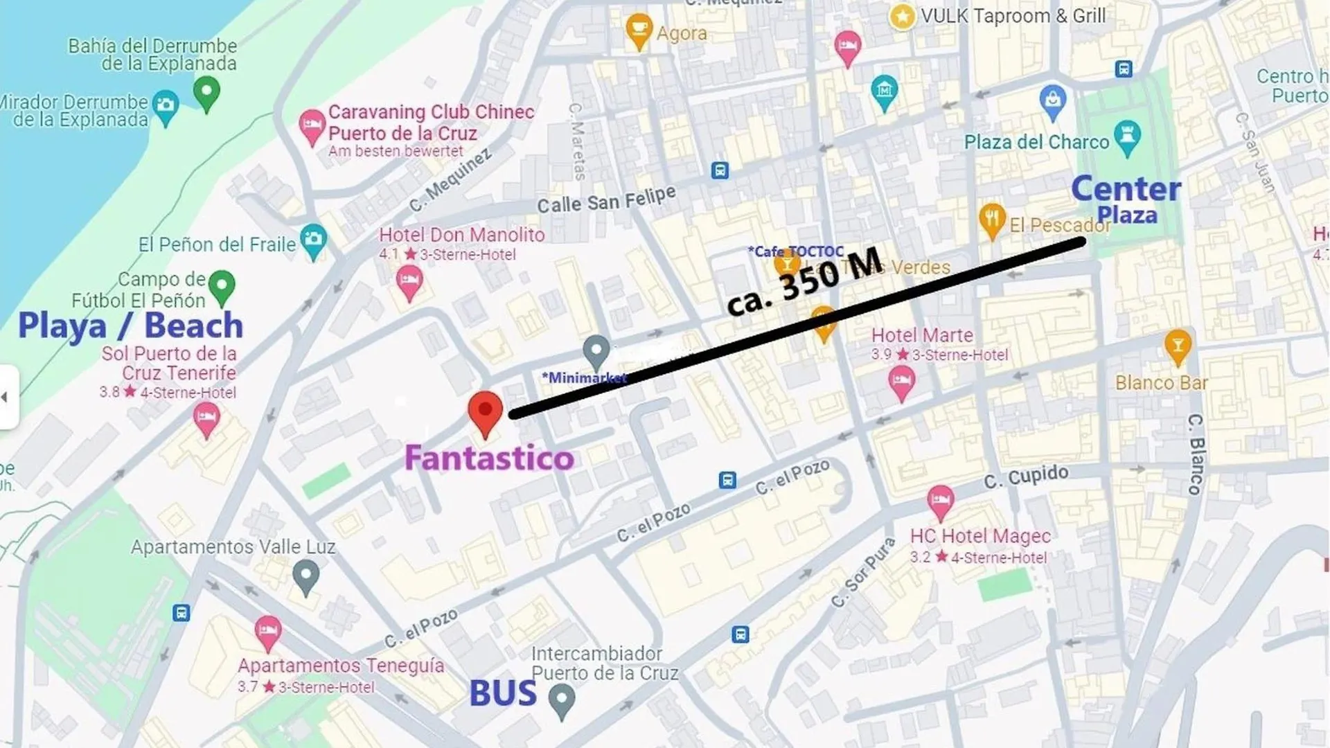 Apartmán Fantastico 4 Puerto de la Cruz  Puerto de la Cruz (Tenerife)